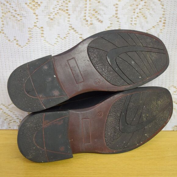 Alpine Swiss Mens Dress Shoes Size 8 Leather Slip On Black Business Professional main image 4